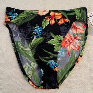 Jantzen High Waist Swim Bottoms Floral Size L